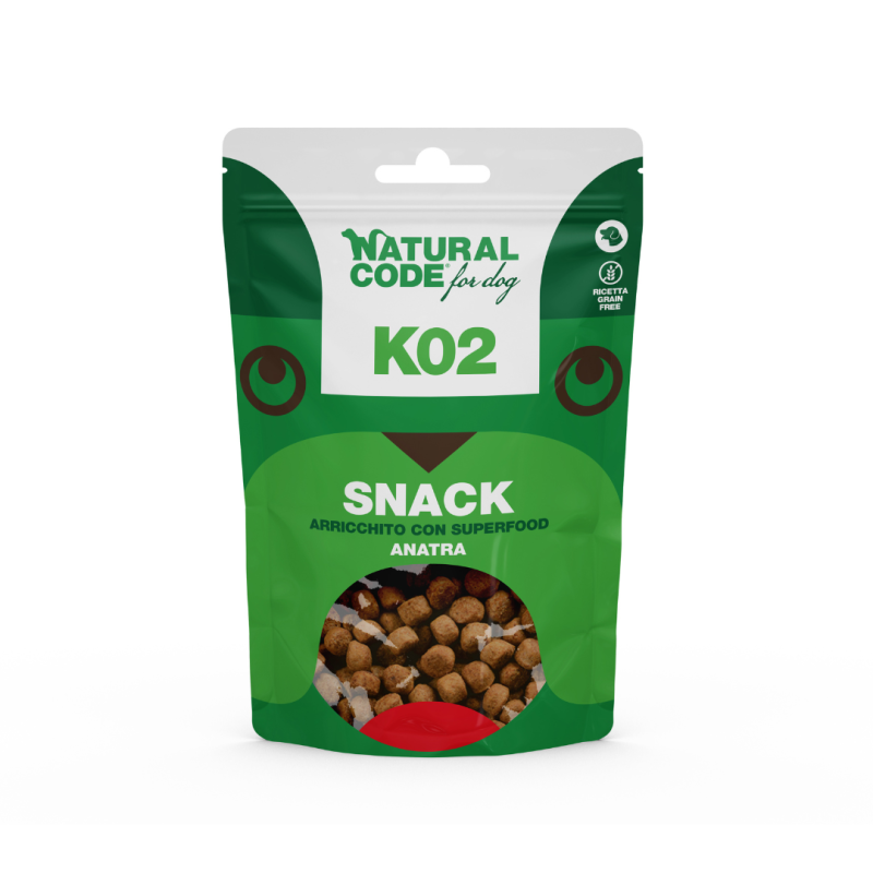 K02 Snack Superfood Anatra per Cani
