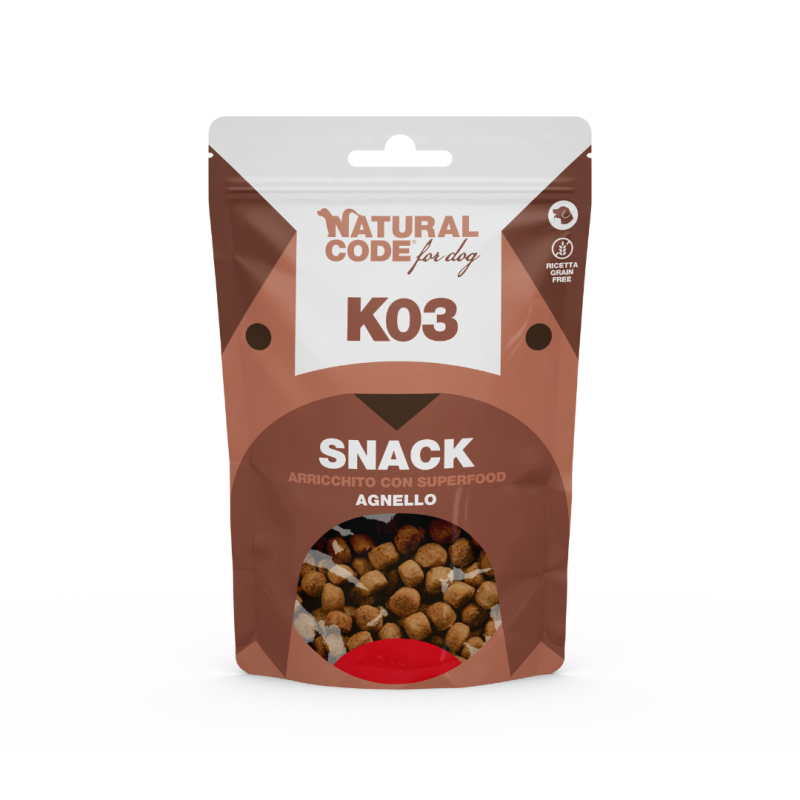 K03 Snack Superfood Agnello per Cani