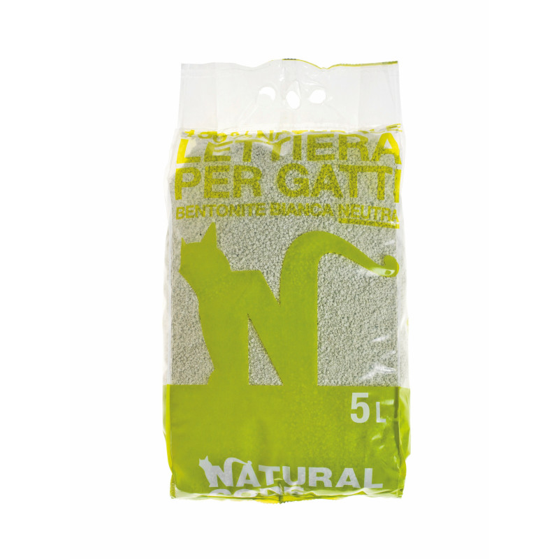 Lettiera Bentonite Agglomerante Neutra 5L