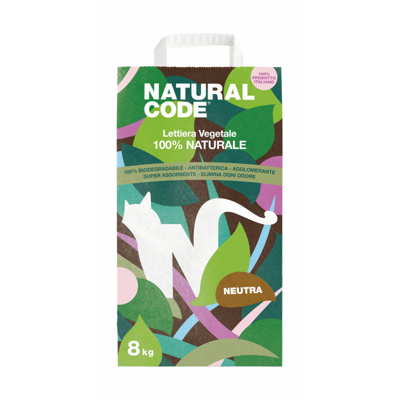 Lettiera Vegetale Agglomerante Neutra 8kg